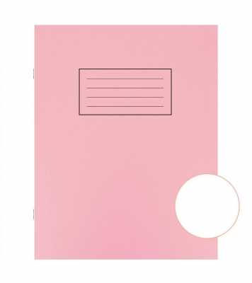 Silvine Pink P4To Exercise Book With Plain Inners X 10