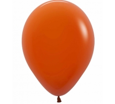 Sempertex Solid Sunset Orange 12" Latex Balloons 50 Pack