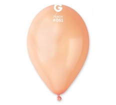 Gemar 13" Pack 50 Latex Balloons Metallic Peach #061