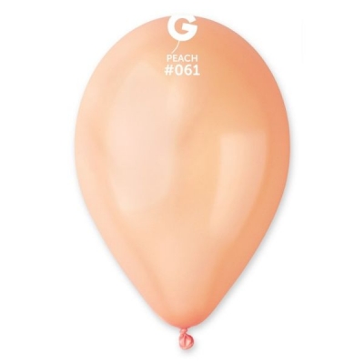 Gemar 13" Pack 50 Latex Balloons Metallic Peach #061