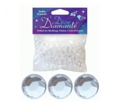 12mm D[[130]]cor Diamante Diamonds 28G Clear