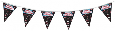 Party Bunting Controller Happy Birthday 11 flags 3.9m Hologr