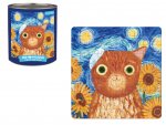 Vincent Van Gogh Artsy Cats 100pc Puzzle in Tin