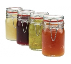 Clipseal Jam Jar Set Of 4 12x7cm