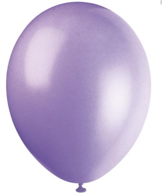 12" Premium Latex Balloons Lilac Lavender Pack Of 10