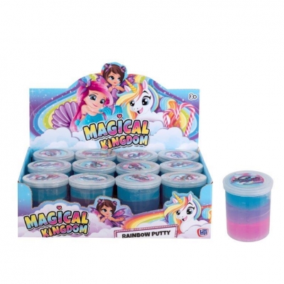 Magical Kingdom Triple Rainbow Slime Putty