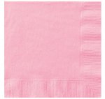 Lovely Pink Solid Paper Napkins 20 Pack