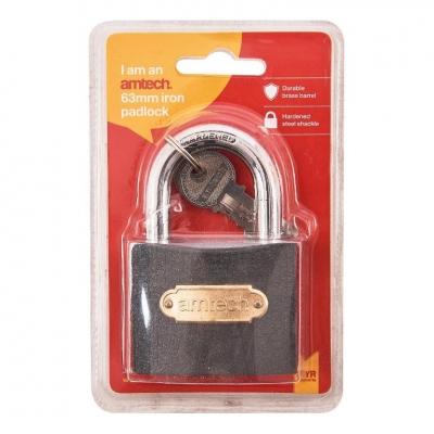 Amtech 63mm Iron Padlock