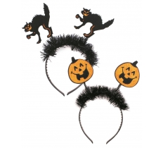 Halloween Tinsel Pumpkin Headband