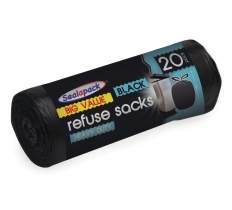 Black Refuse Sacks - 20 Pack