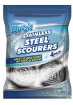 S/Steel Scouring Pads 4 Pack