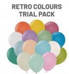 Kalisan 12" Retro Mix Balloons 32 Pack