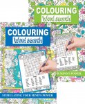 A4 Colouring Word Search Book