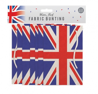 Union Jack Fabric Bunting 3.6m