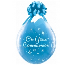 18" Diamond Clear On Your Communion Stuffing Balloon