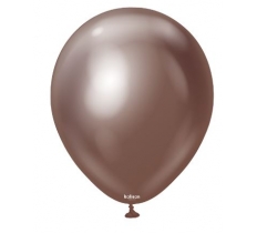 Kalisan 5" Mirror Chocolate Latex Balloon 100 Pack