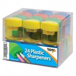 Tiger Plastic Pencil Sharpeners In Tray x 24 Pack