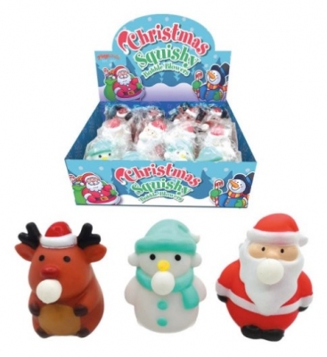 Christmas Squishy Bubble Blowers