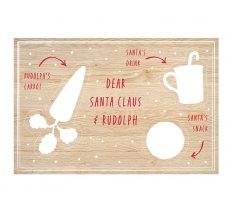 Wooden 'Snacks For Santa' Board 20cm X 30cm