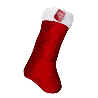 Deluxe Christmas Velvet Stocking 50cm X 21cm