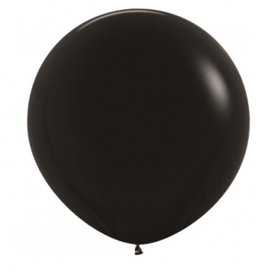 Sempertex 36" Fashion Black Latex Balloons 2 Pack