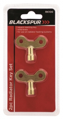 Blackspur 2 Pack Radiator Key Set