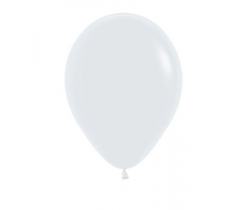 Sempertex 5" Fashion White Latex Balloons 50 Pack