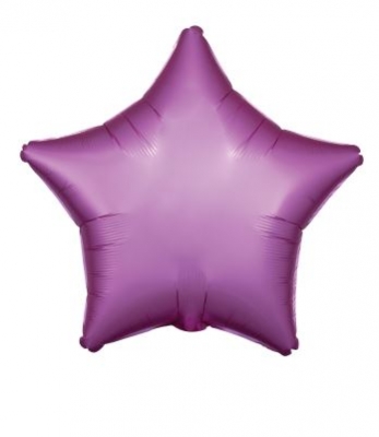 Amscan Silk Lustre Flamingo Star Standard Foil Balloons
