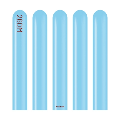 Kalisan 260Q Modelling Baby Blue Balloons 100 Pack