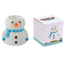 Festive Friends Snowman Shaped Christmas Ceramic Oil Burner