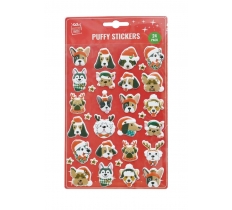 Pet Puffy Stickers 24Pc