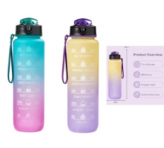 Chef Aid 1 Litre Ombre Water Bottle With Drinking Targets