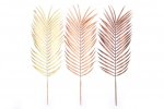 60cm Metallic Leaf Deco