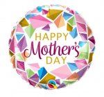 Qualatex 18" Round Mothers Day Colorful Gems Balloon