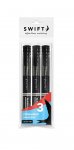 Permanent Markers 3 Pack Black