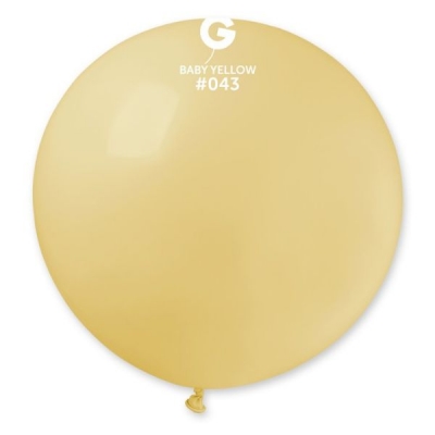 Gemar 31" Pack 10 Giant Balloons Baby Yellow #043