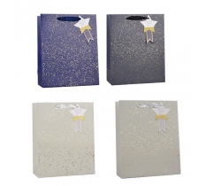 Gold Glitter Speckle Medium Gift Bag 26x32x12cm