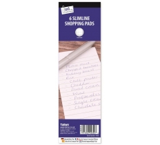 Tallon 6 Shopping Pads 75 X 210 mm Lined Paper