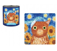 Vincent Van Gogh Artsy Cats 100pc Puzzle in Tin