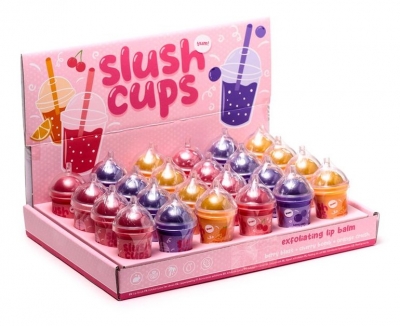 Exfoliating Lip Balm in a Slushy Cup Holder