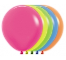 Sempertex 18" Neon Assorted Latex Balloons 25Pack