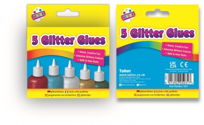 Tallon 5 Pack Glitter Glues