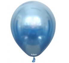 Kalisan 12" Mirror Blue Latex Balloon 50 Pack