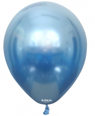 Kalisan 12" Mirror Blue Latex Balloon 50 Pack