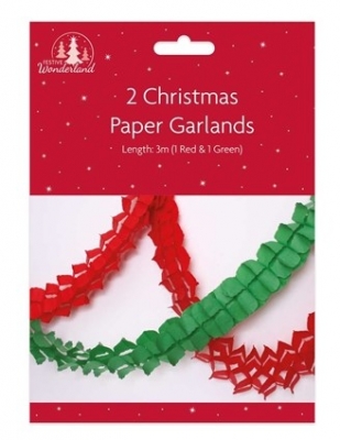 Christmas Decoration Paper Garland ( 2 Pack )