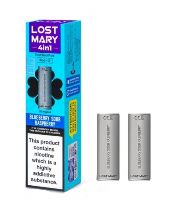 Lost Mary 4 In 1 Prefilled Pod Blueberry Sour Raspberry x 10