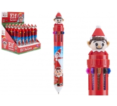 Christmas Elf 10 Colour Ball Pen