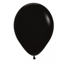 Sempertex 12" Black Latex Balloons 50 Pack