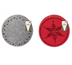 Christmas Felt Laser Cut Placemats 32cm ( 4 Pack )