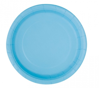 Powder Blue Plate 7" 8Pack